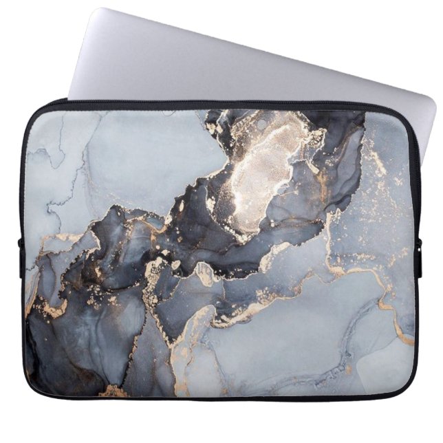 Grijze Cosmic Laptoptas met Stellar Galaxy-artwork Laptop Sleeve (Voorkant)
