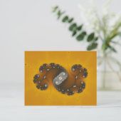 Grijze creatie - Fractaal Briefkaart (Staand voorkant)