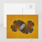 Grijze creatie - Fractaal Briefkaart (Voorkant / Achterkant)