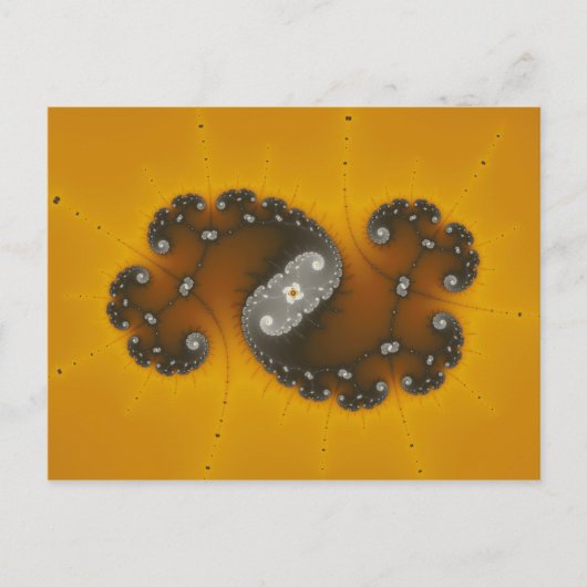 Grijze creatie - Fractaal Briefkaart (Voorkant)