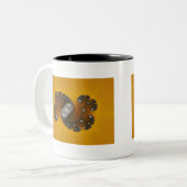 Grijze creatie - Fractale Mok (Voorkant links)