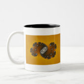 Grijze creatie - Fractale Mok (Links)