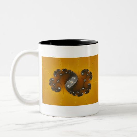 Grijze creatie - Fractale Mok (Links)