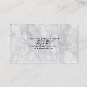 Grijze Creative Plain Modern Feminine Visitekaartje (Achterkant)