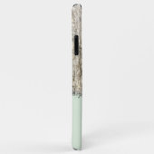 Grijze crème en groene bijthout Case-Mate iPhone case (Achterkant/rechts)