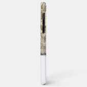 Grijze crème en witte bijthout Case-Mate iPhone case (Achterkant/links)