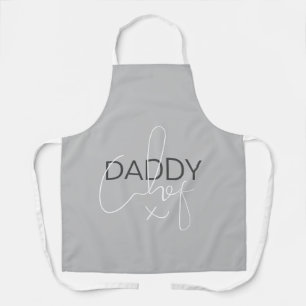 Grijze Daddy Chef Schort