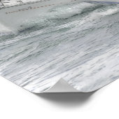 Grijze dag tegen de wind poster (Hoek)