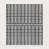 Grijze daken visitekaartje met grappige stijl (Buitenkant ongevouwen)