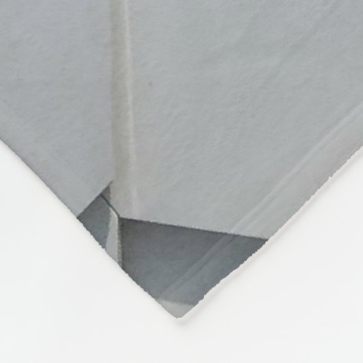 Grijze dakgordels fleece deken (Hoek)