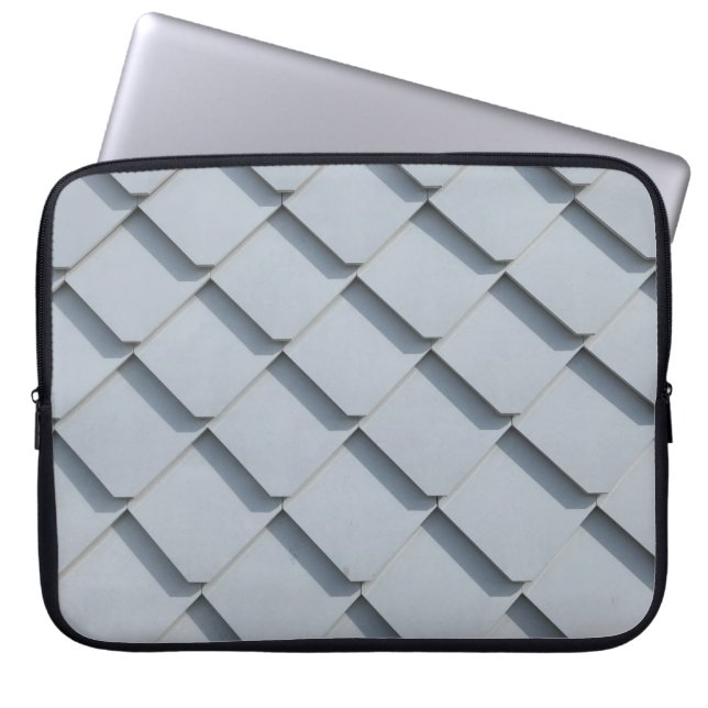 Grijze dakgordels laptop sleeve (Voorkant)
