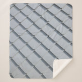 Grijze dakgordels sherpa deken (Voorkant)