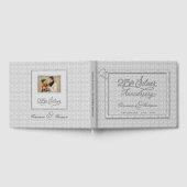 Grijze Damask 25e SIlver Jubileum met Foto Gastenboek (Volledig)