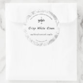 Grijze Damask Etiket Aangepaste container (Tas)