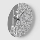  Grijze Damask Parijs Grote Klok (Hoek)