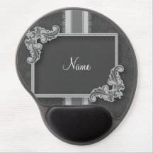  grijze Damask Persoonlijke Gel Mousepad