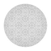 Grijze Damask-snijkaart Snijplank (Voorkant)