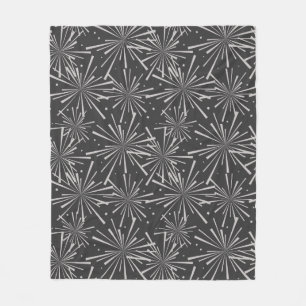 Grijze de Houtskool van Starburst en Taupe Fleece Deken