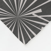 Grijze de Houtskool van Starburst en Taupe Fleece Deken (Hoek)