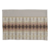 Grijze decoratieve ontwerper kussensloop (Voorkant-Links)