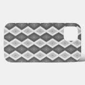 Grijze diamantpatroon Hoesje-Mate iPhone ca Case-Mate iPhone Case (Achterkant (horizontaal))