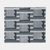 Grijze digitale achtergrond fleece deken (Voorkant (Horizontaal))
