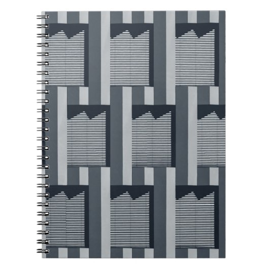 Grijze digitale achtergrond notitieboek (Voorkant)
