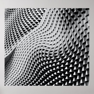 Grijze digitale achtergrond poster