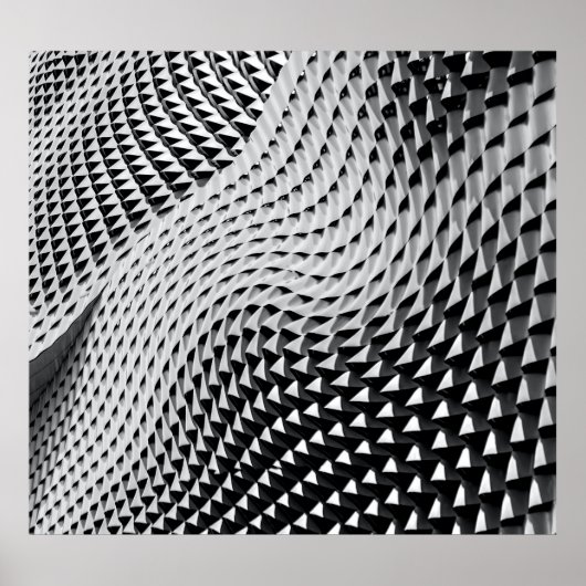 Grijze digitale achtergrond poster (Voorkant)