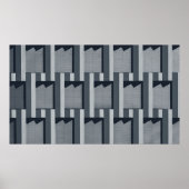 Grijze digitale achtergrond poster (Voorkant)