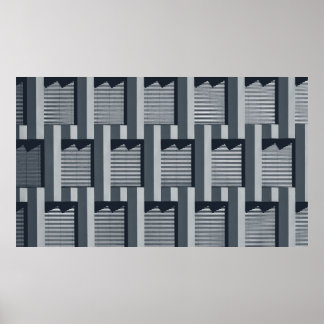 Grijze digitale achtergrond poster