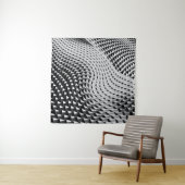 Grijze digitale achtergrond wandkleed (In Situ (horizontaal))