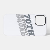 Grijze distressed 70ste verjaardag squad iPhone hoesje (Achterkant horizontaal)