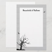 grijze dode boom briefpapier (Voorkant / Achterkant)