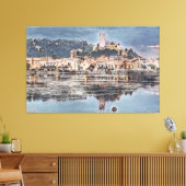 Grijze doek canvas afdruk (Insitu (Woonkamer))