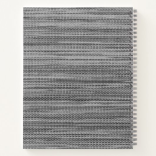 Grijze doek notitieboek (Achterkant)