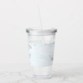 Grijze dolfijn Aangepast Acryltumbler Acryl Drinkbeker (Links)