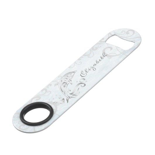 Grijze dolfijn Aangepast flesopent Speed Flessenopener (Voorkant Gekanteld)