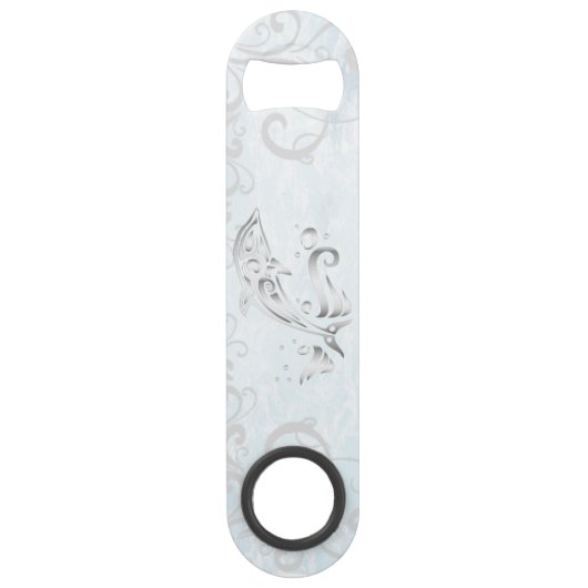 Grijze dolfijn Aangepast flesopent Speed Flessenopener (Achterkant)