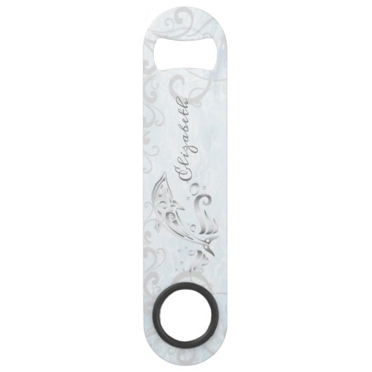 Grijze dolfijn Aangepast flesopent Speed Flessenopener (Voorkant)