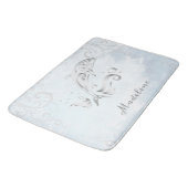 Grijze dolfijn op maat gesneden bath Mat (Gekanteld)