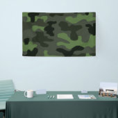 Grijze, donkergroene camouflage nr. 14, mok voor g spandoek (Beurs)