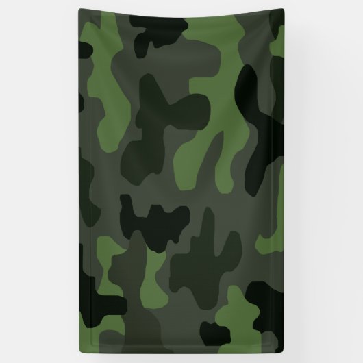 Grijze, donkergroene camouflage nr. 14, mok voor g spandoek (Verticaal)