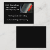 Grijze draad visitekaartje (Voorkant / Achterkant)