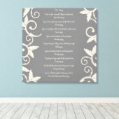 Grijze draai "Hoe dan ook" Verpakte doek Canvas Afdruk (Insitu (Houten vloer))