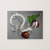 Grijze draak 8x10 legpuzzel (Horizontaal)