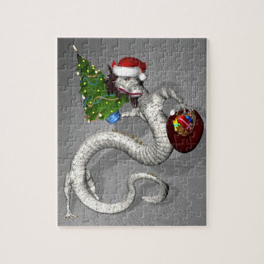 Grijze draak 8x10 legpuzzel (Verticaal)