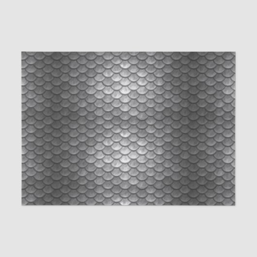 Grijze draak Schaal Fantasy Gift Tissue Paper Tissuepapier (Voorkant)