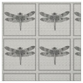 Grijze dragonfly verbinding stof (Swatch)