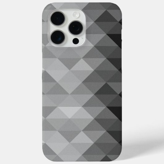 Grijze driehoek geometrische vierkantspatroon Case-Mate iPhone case (Achterkant)